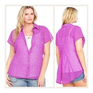 Torrid Purple Polka Dot Top